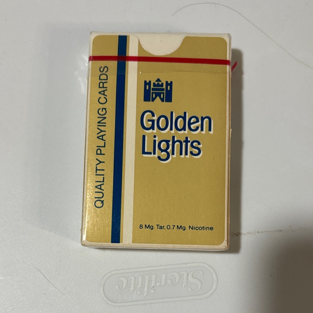 Vintage Golden Lights Playing Cards
